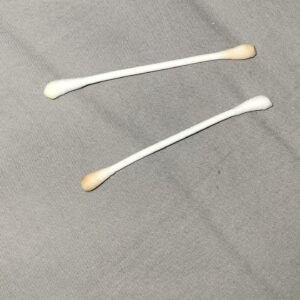 Q-tips with my earwax