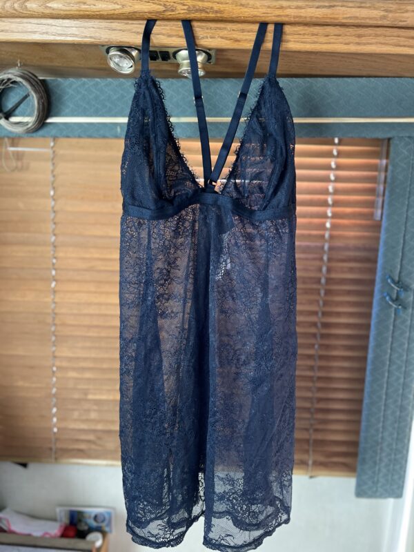 Navy Blue Lace Nighty