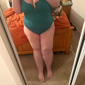 Green One Piece Bathing Suit